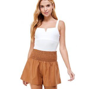 TCEC | NWOT | Sleeveless Boning Bodysuit | S | White | CT7379